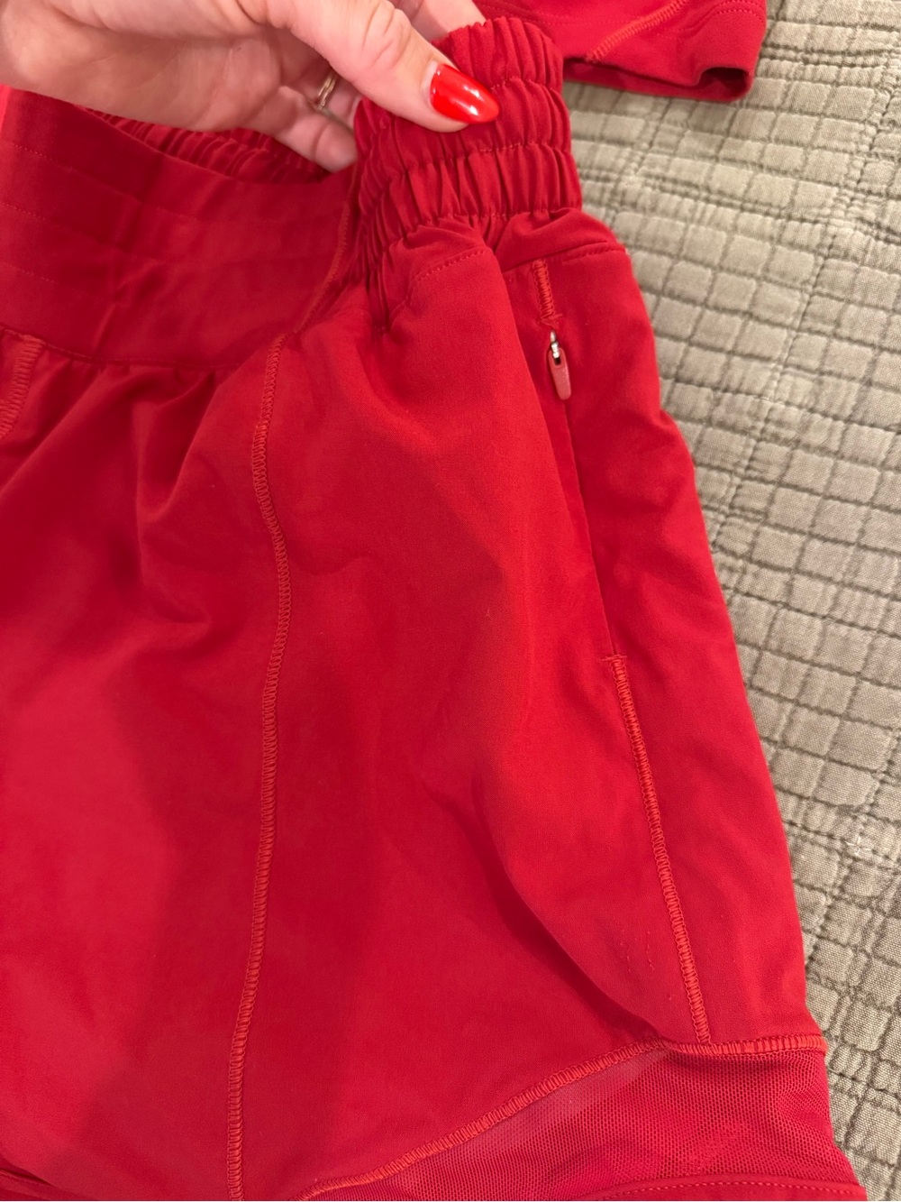 lululemon athletica Red Tank Top and Shorts Set - Picture 2 of 8